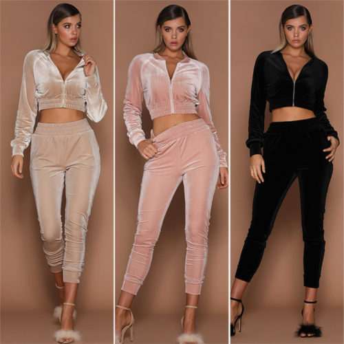 Black Autumn Lounge Tracksuit