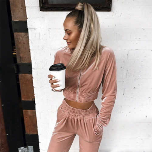 Pink Autumn Lounge Tracksuit